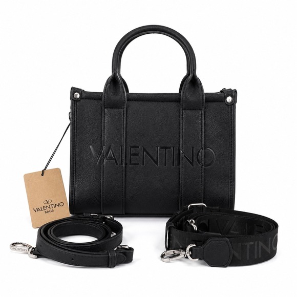Mario Valentino Handbags - NEW Mario Valentino Syria Black Mini Tote Crossbody Quiet Luxury Satchel Bag